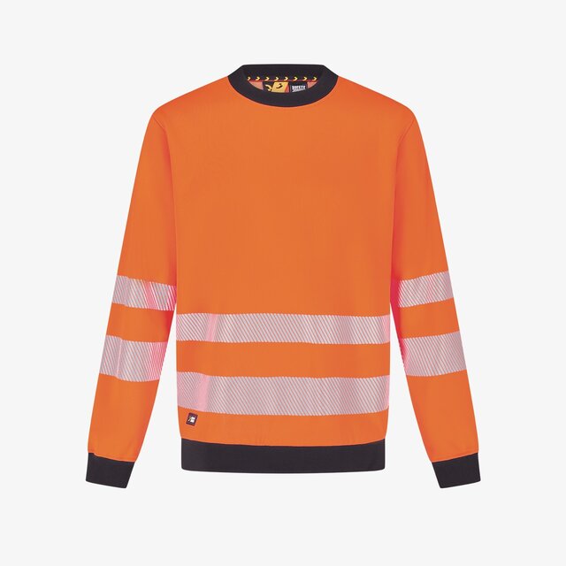 Hi-Vis džemperis SCUTI Crewneck SWEATER, oranžinės spalvos