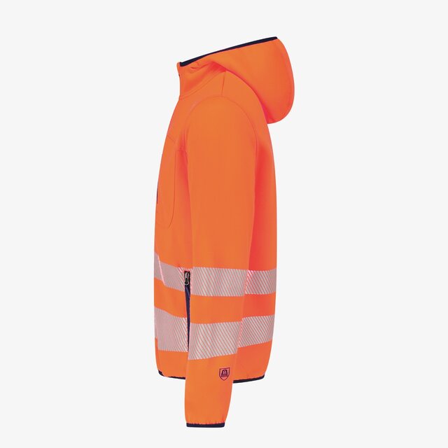 Hi-Vis džemperis SCUTI HIVIS HOODIE, su kapišonu, oranžinės spalvos (EN ISO 20471, 3 klasė)