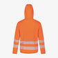 Hi-Vis džemperis SCUTI HIVIS HOODIE, su kapišonu, oranžinės spalvos (EN ISO 20471, 3 klasė)