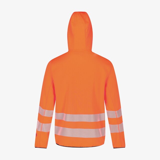 Hi-Vis džemperis SCUTI HIVIS HOODIE, su kapišonu, oranžinės spalvos (EN ISO 20471, 3 klasė)