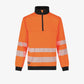 Hi-Vis džemperis su aukšta apykakle SCUTI HIVIS SWEATER, oranžinės spalvos