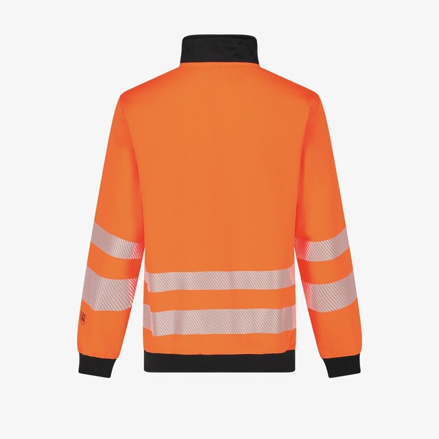 Hi-Vis džemperis su aukšta apykakle SCUTI HIVIS SWEATER, oranžinės spalvos