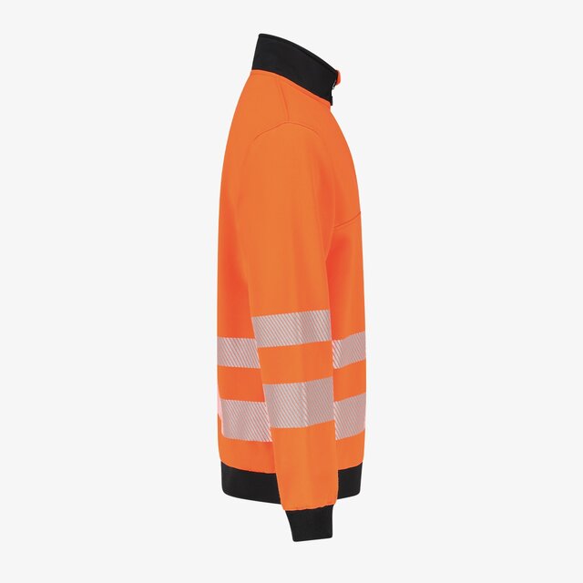 Hi-Vis džemperis su aukšta apykakle SCUTI HIVIS SWEATER, oranžinės spalvos