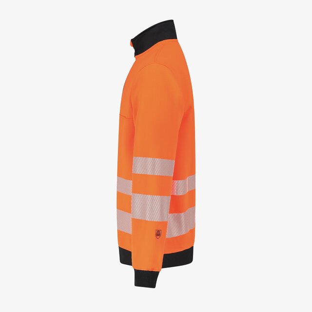 Hi-Vis džemperis su aukšta apykakle SCUTI HIVIS SWEATER, oranžinės spalvos