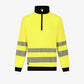 Hi-Vis džemperis su aukšta apykakle SCUTI HIVIS SWEATER, geltonos spalvos