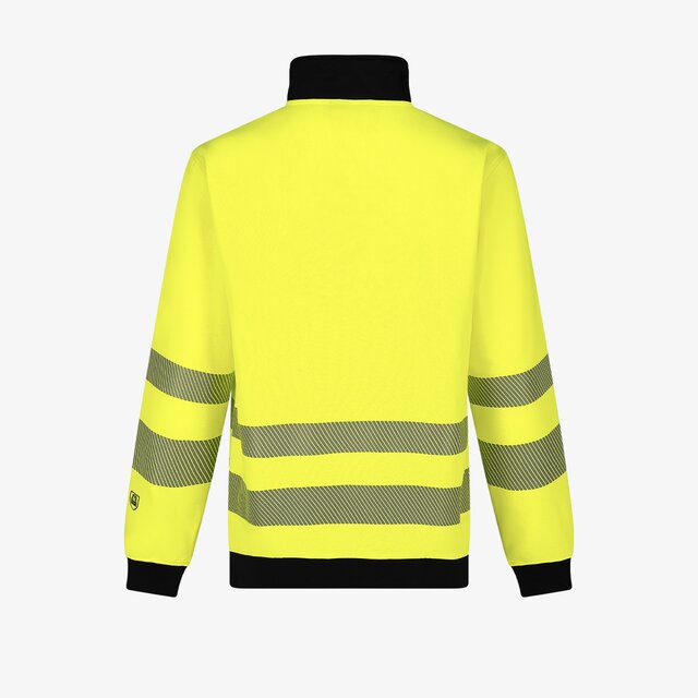 Hi-Vis džemperis su aukšta apykakle SCUTI HIVIS SWEATER, geltonos spalvos