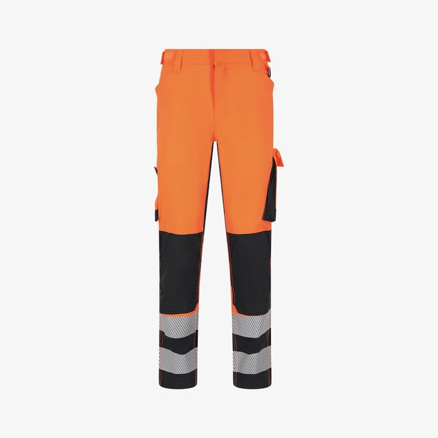 Elastingos darbo kelnės SJ SCUTI HIVIS MEN, oranžinės spalvos