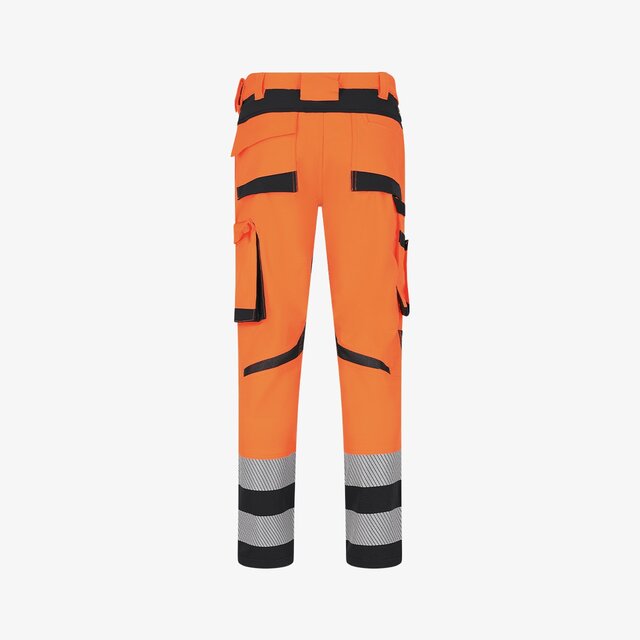 Elastingos darbo kelnės SJ SCUTI HIVIS MEN, oranžinės spalvos
