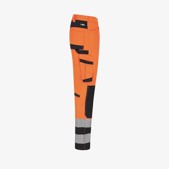 Elastingos darbo kelnės SJ SCUTI HIVIS MEN, oranžinės spalvos