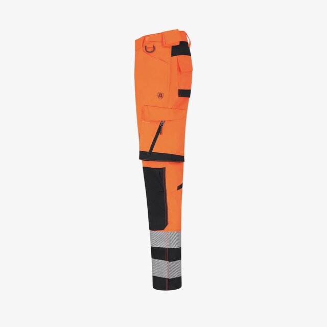 Elastingos darbo kelnės SJ SCUTI HIVIS MEN, oranžinės spalvos