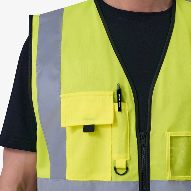 Aukšto matomumo darbo liemenė Safety Jogger Scuti HiVis, EN ISO 20471 2 klasė, geltona