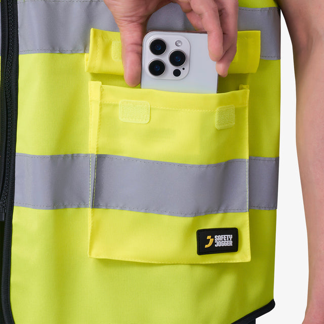 Aukšto matomumo darbo liemenė Safety Jogger Scuti HiVis, EN ISO 20471 2 klasė, geltona