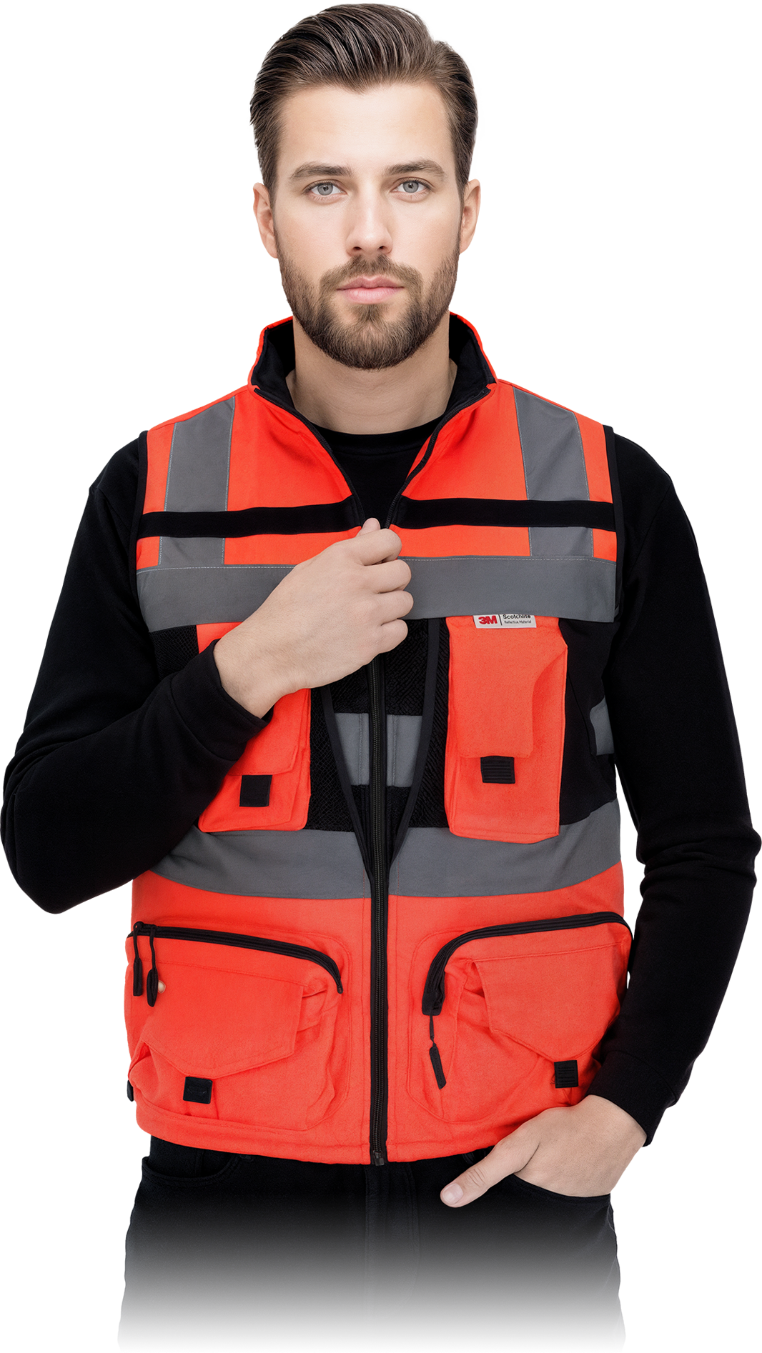 Signalinė liemenė TYTAN, raudonos spalvos