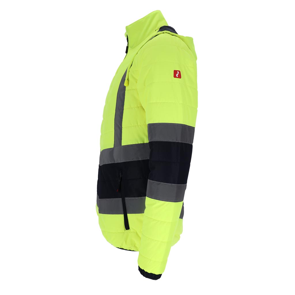 Vyriška pašiltinta Hi-Vis darbo striukė VIZION, su šviesą atspindinčiomis juostomis