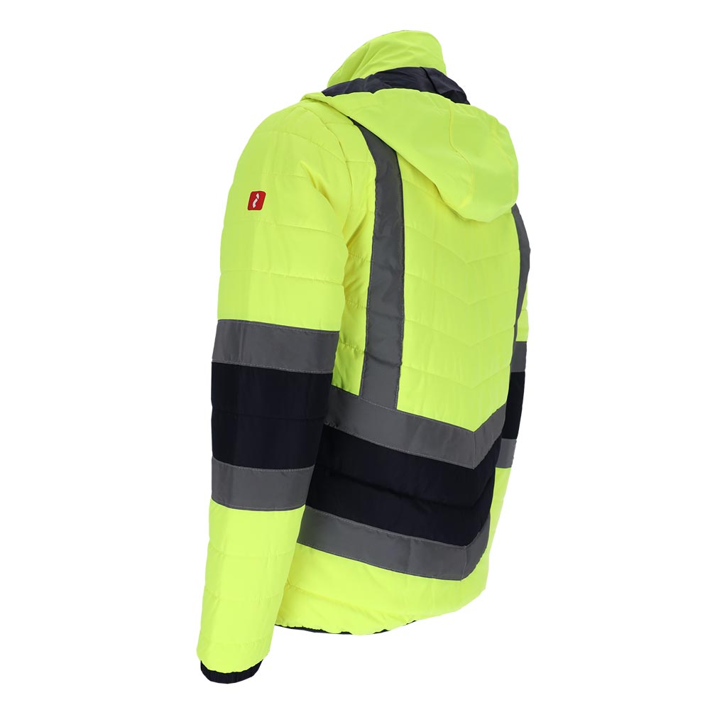 Vyriška pašiltinta Hi-Vis darbo striukė VIZION, su šviesą atspindinčiomis juostomis
