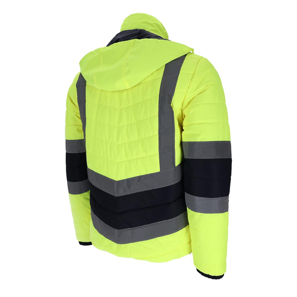 Vyriška pašiltinta Hi-Vis darbo striukė VIZION, su šviesą atspindinčiomis juostomis