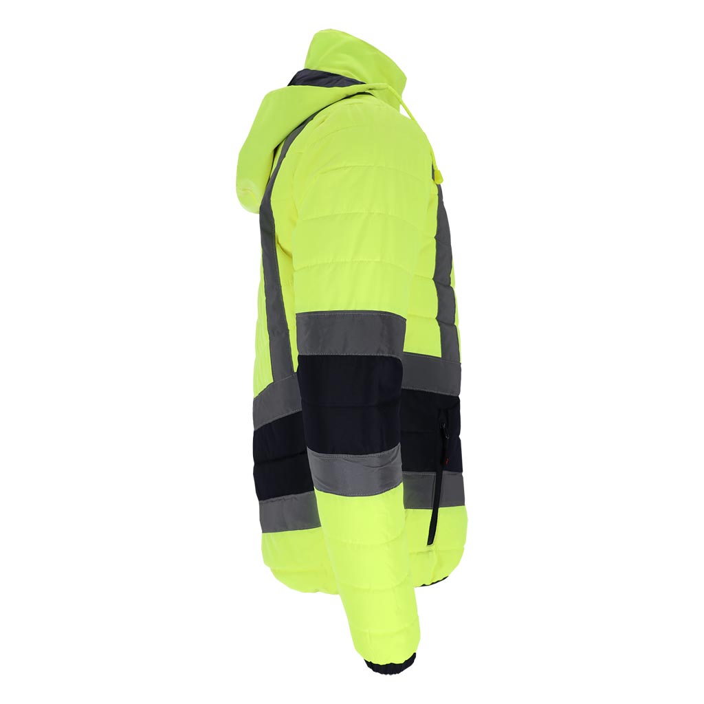 Vyriška pašiltinta Hi-Vis darbo striukė VIZION, su šviesą atspindinčiomis juostomis