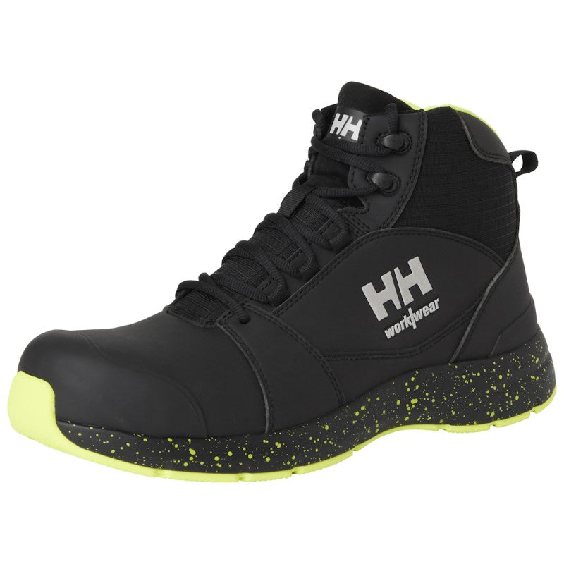 Apsauginiai darbo batai HELLY HANSEN Barcode MXR Mid S3S, juodi/geltoni