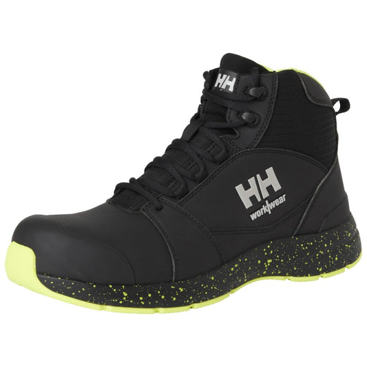 Apsauginiai darbo batai HELLY HANSEN Barcode MXR Mid S3S, juodi/geltoni