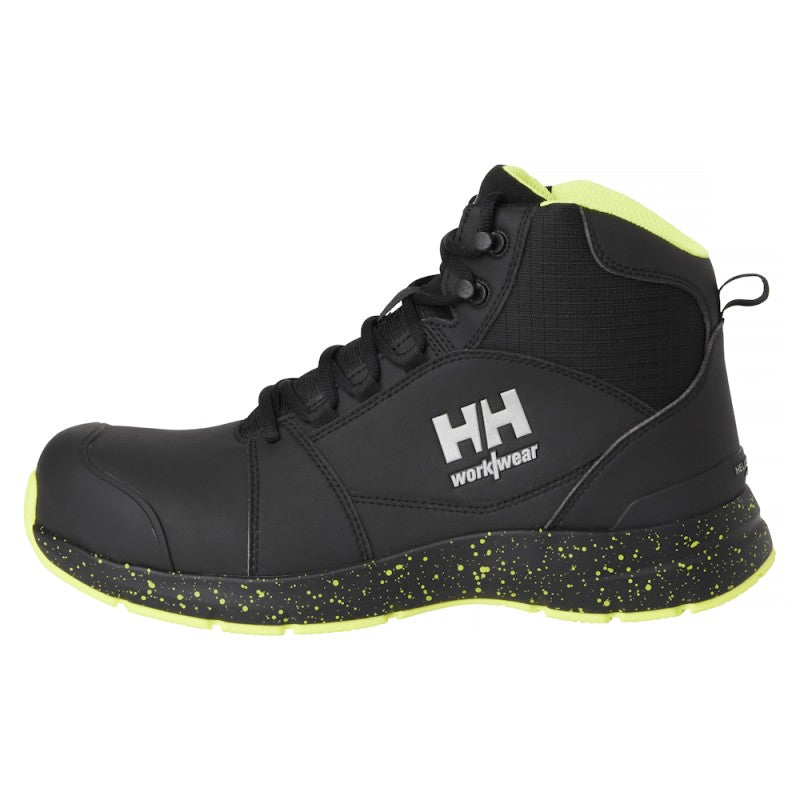 Apsauginiai darbo batai HELLY HANSEN Barcode MXR Mid S3S, juodi/geltoni