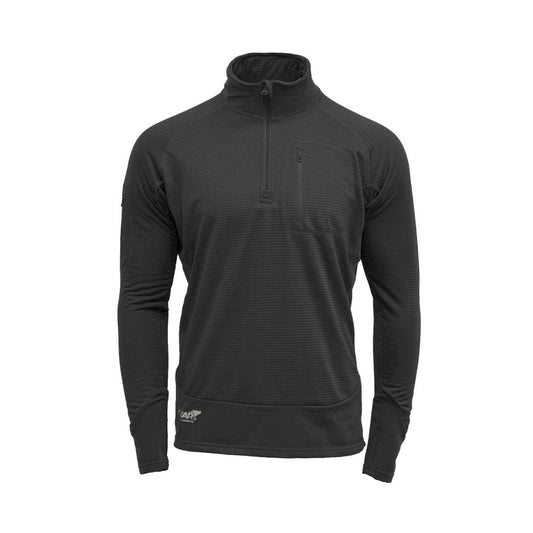 Taktiniai termo marškinėliai Texar Thermal Black, su flisinius audiniu, juodos spalvos
