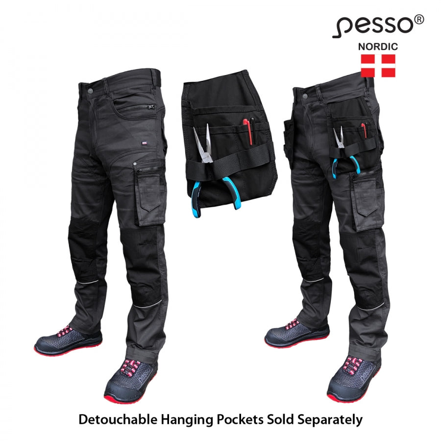 Darbo kelnės Pesso Twill Stretch, pilkos