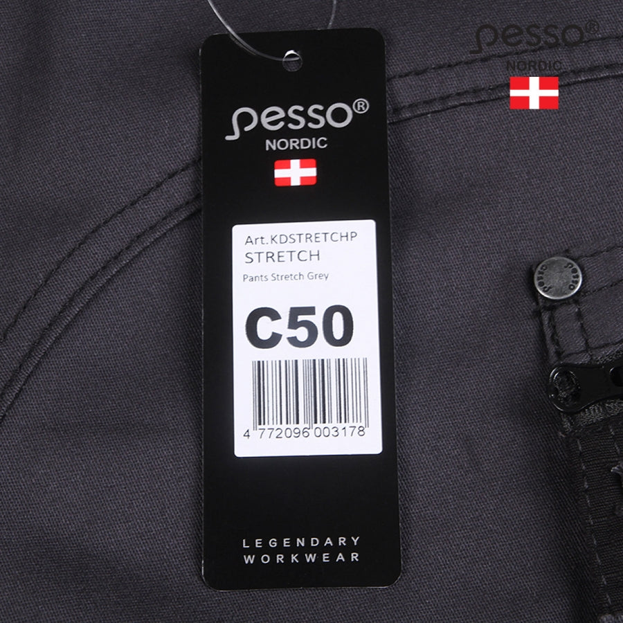 Darbo kelnės Pesso Twill Stretch, pilkos