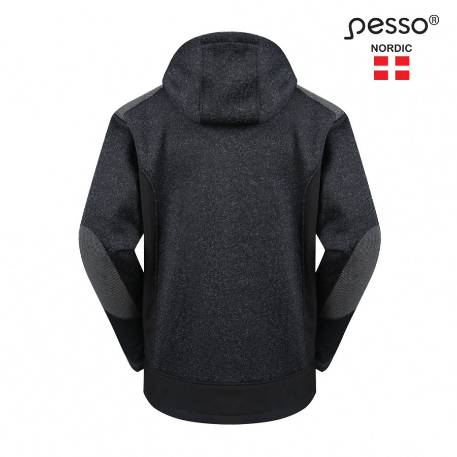 Pašiltintas modernaus dizaino džemperis Pesso OREGON, juodas