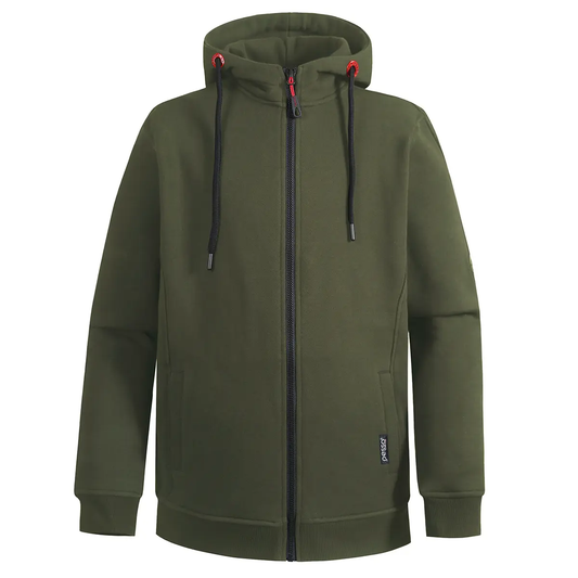 Džemperis su gobtuvu Pesso Turin Olive green, žalias