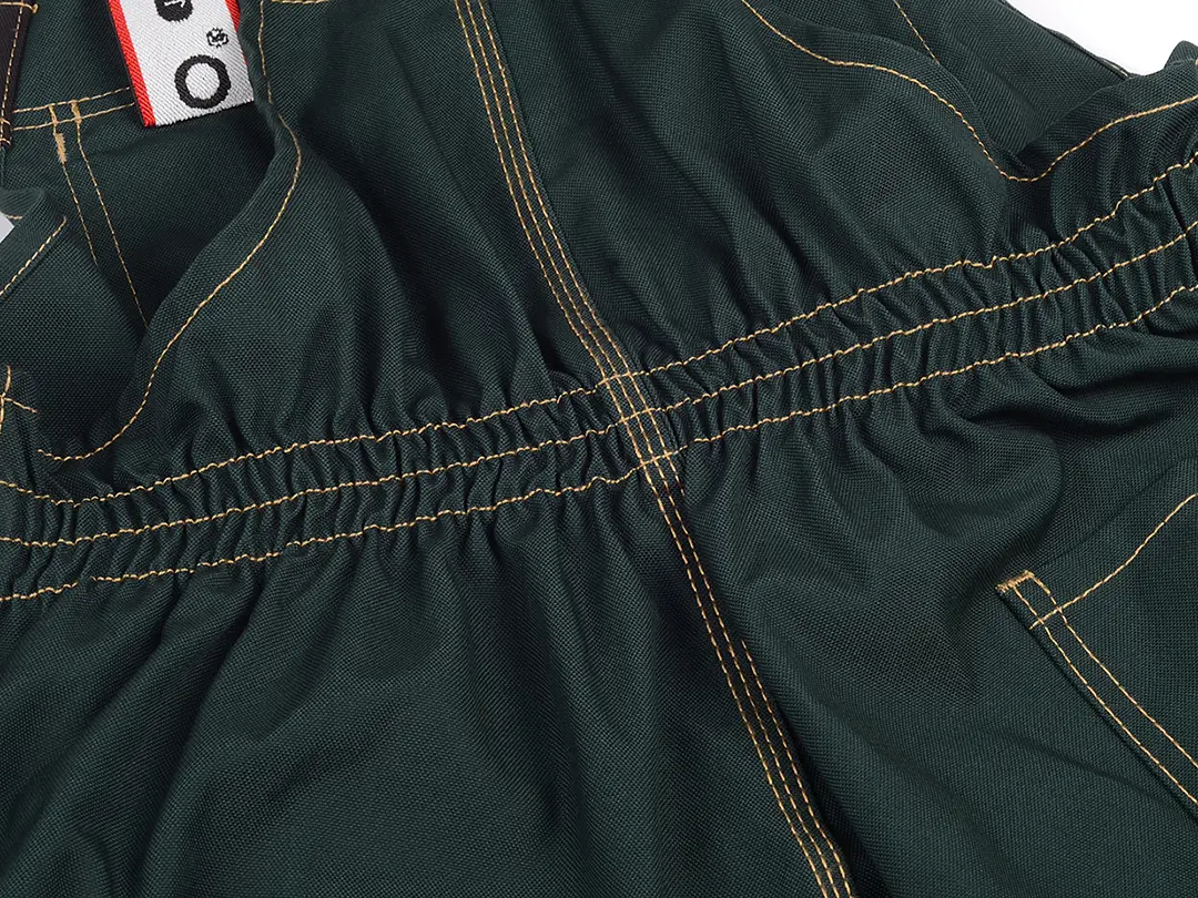 Darbo puskombinezonis Pesso iš itin tvirto Canvas audinio | DPCZ, žalios spalvos