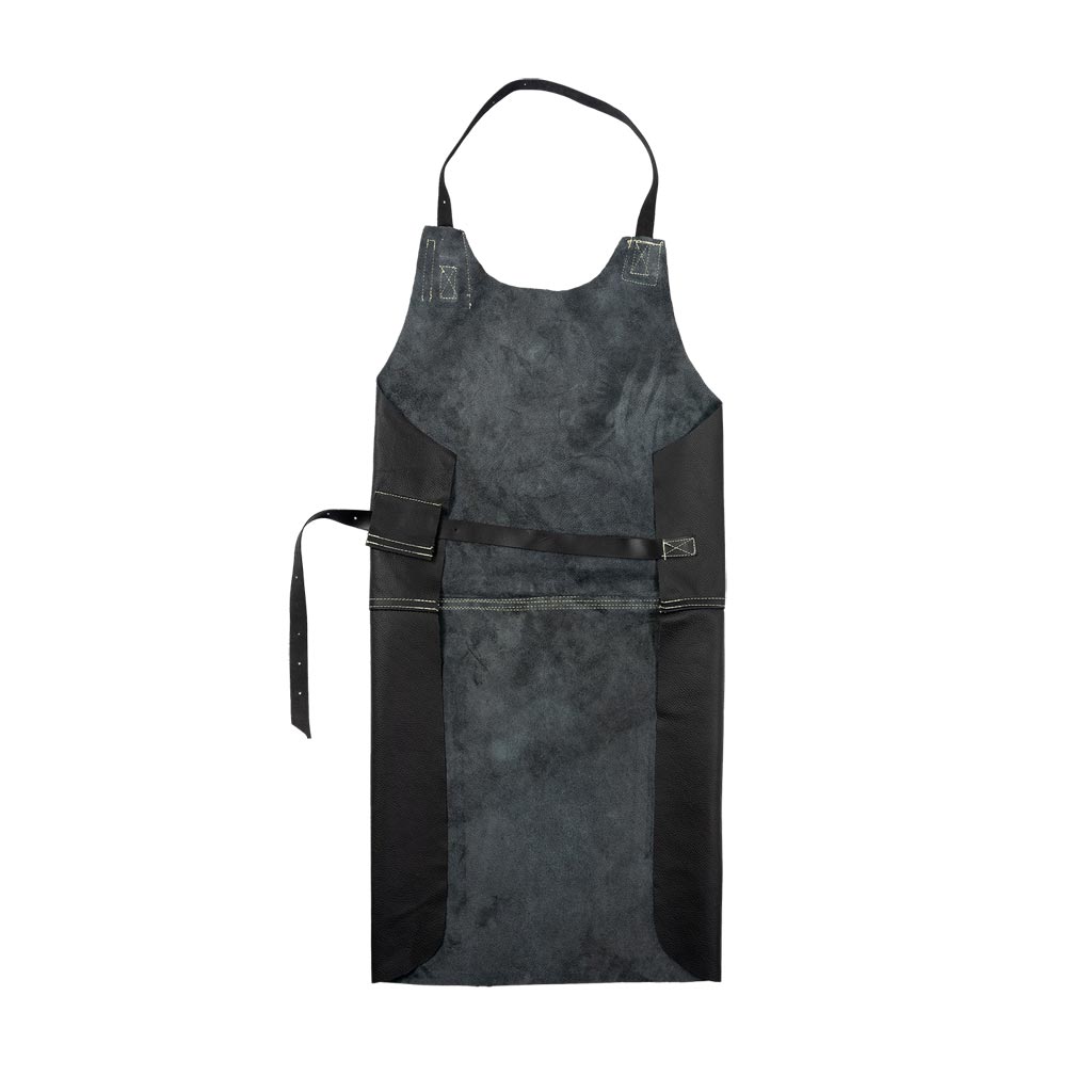 Odinė prijuostė SKORTEX FSL su kaklo dirželiu, nuo kibirkščių ir skysto metalo purslų