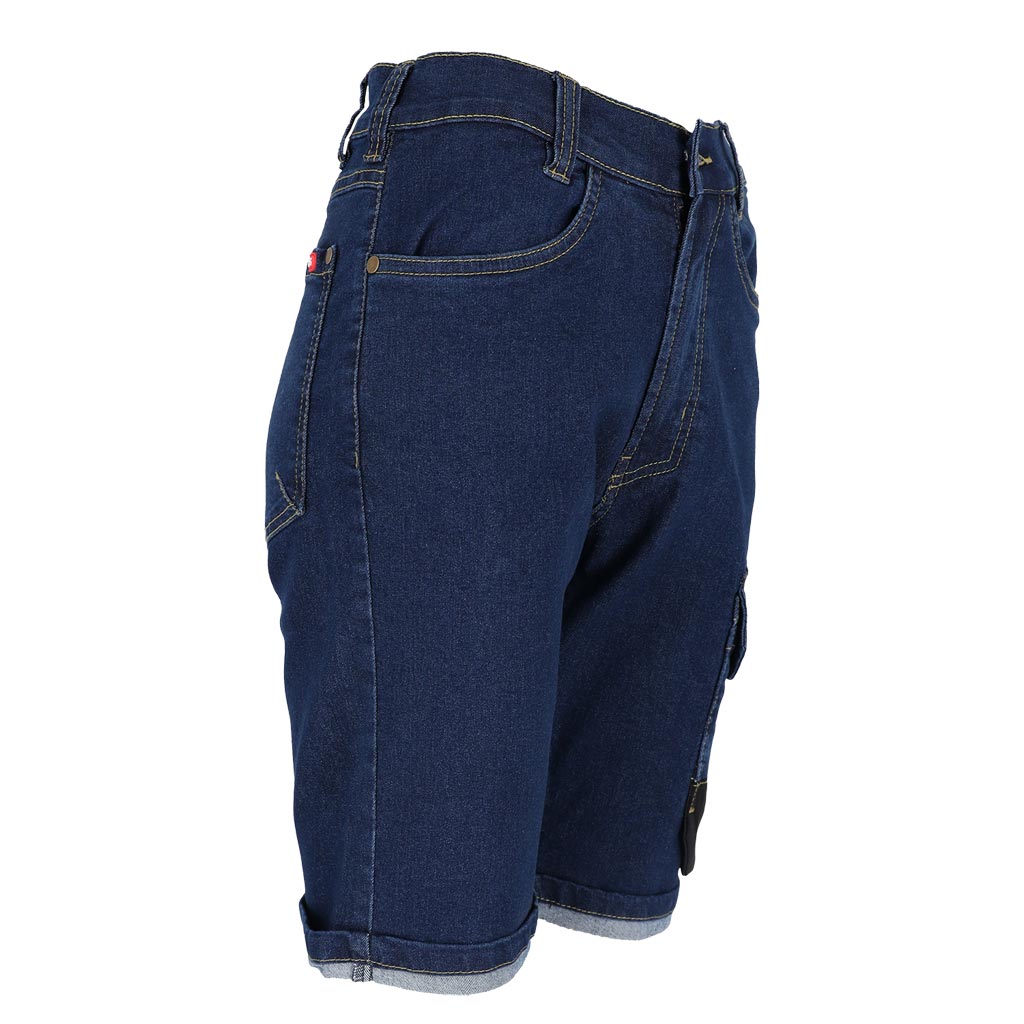 Elastingi moteriški darbiniai džinsiniai šortai JEANS-777