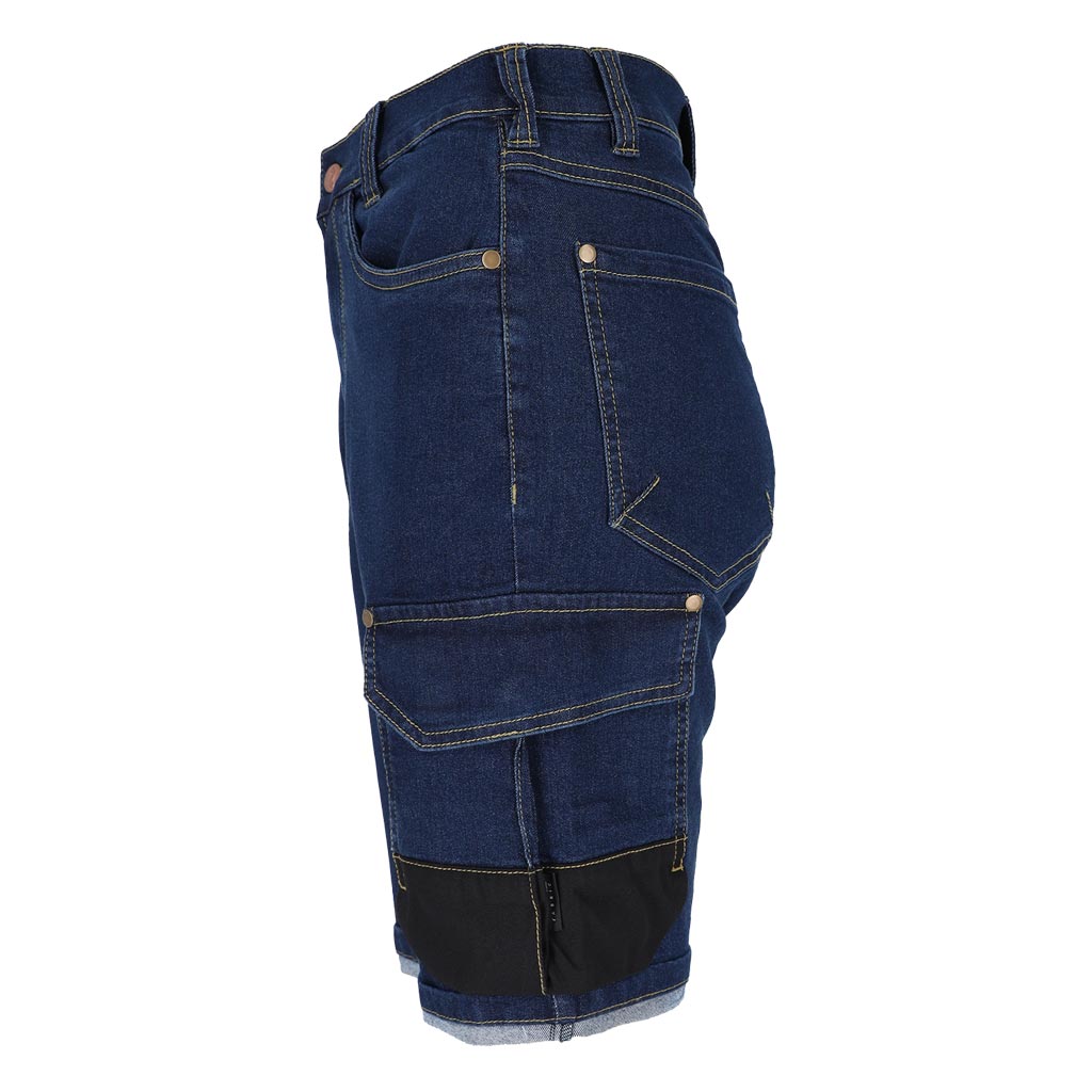 Elastingi moteriški darbiniai džinsiniai šortai JEANS-777