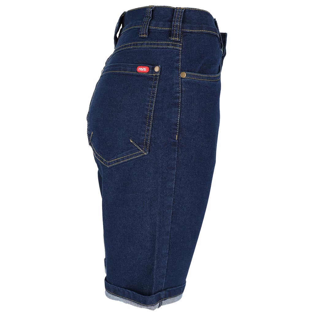 Elastingi moteriški darbiniai džinsiniai šortai JEANS-777