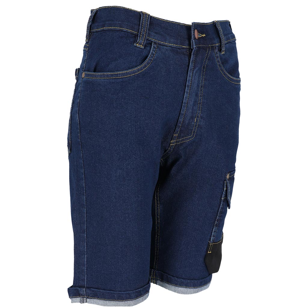 Elastingi moteriški darbiniai džinsiniai šortai JEANS-777