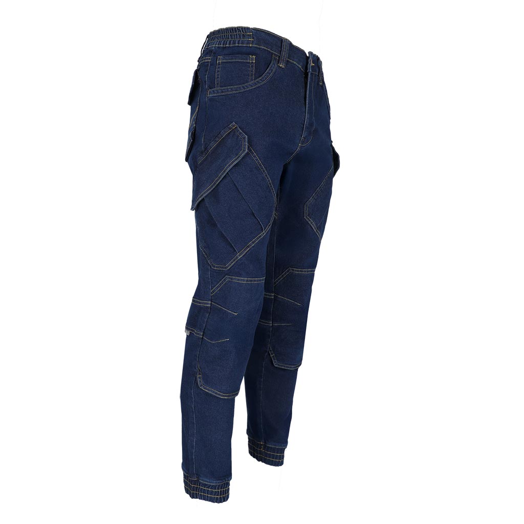 Elastingos džinsinio audinio darbo kelnės JEANS 610