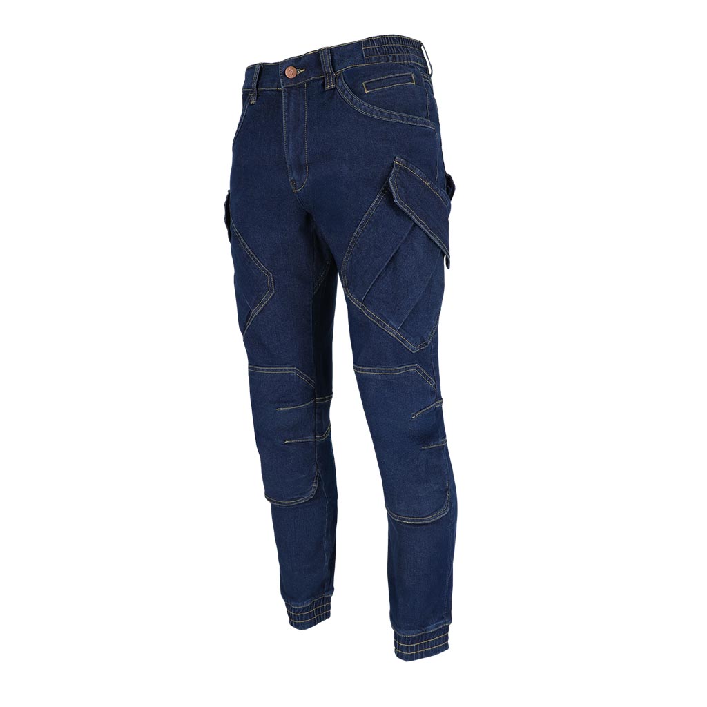 Elastingos džinsinio audinio darbo kelnės JEANS 610