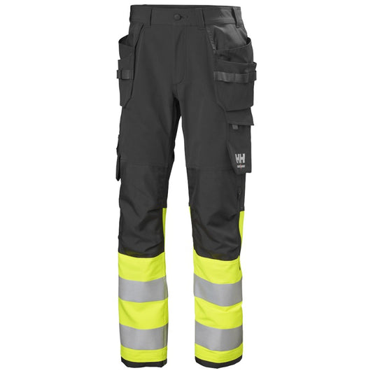 Elastingos kelnės su šviesą atspindinčiais elementais HELLY HANSEN Alna 4X CL 1, geltonos