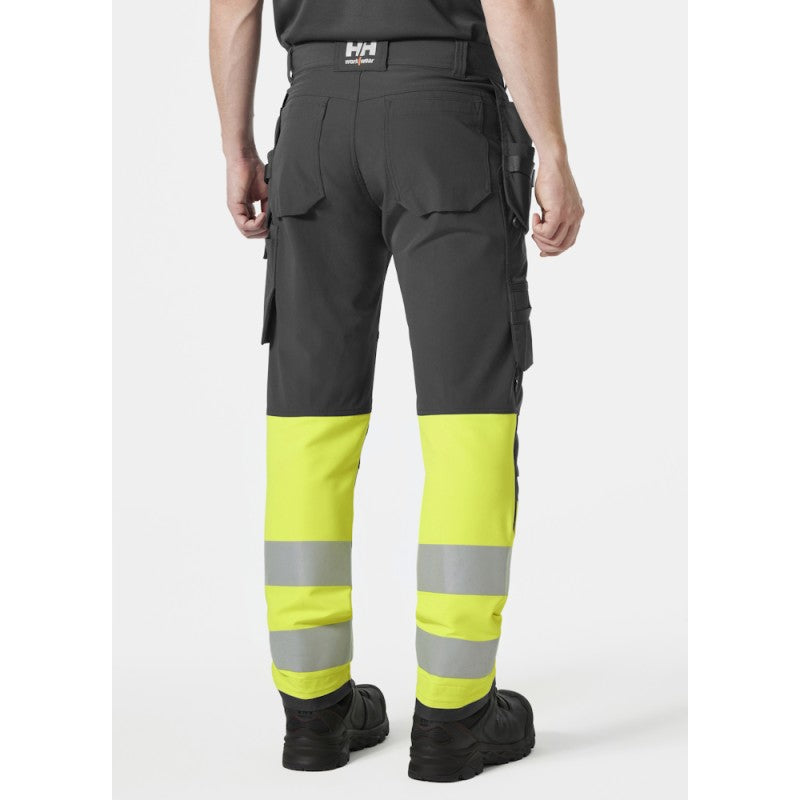 Elastingos kelnės su šviesą atspindinčiais elementais HELLY HANSEN Alna 4X CL 1, geltonos