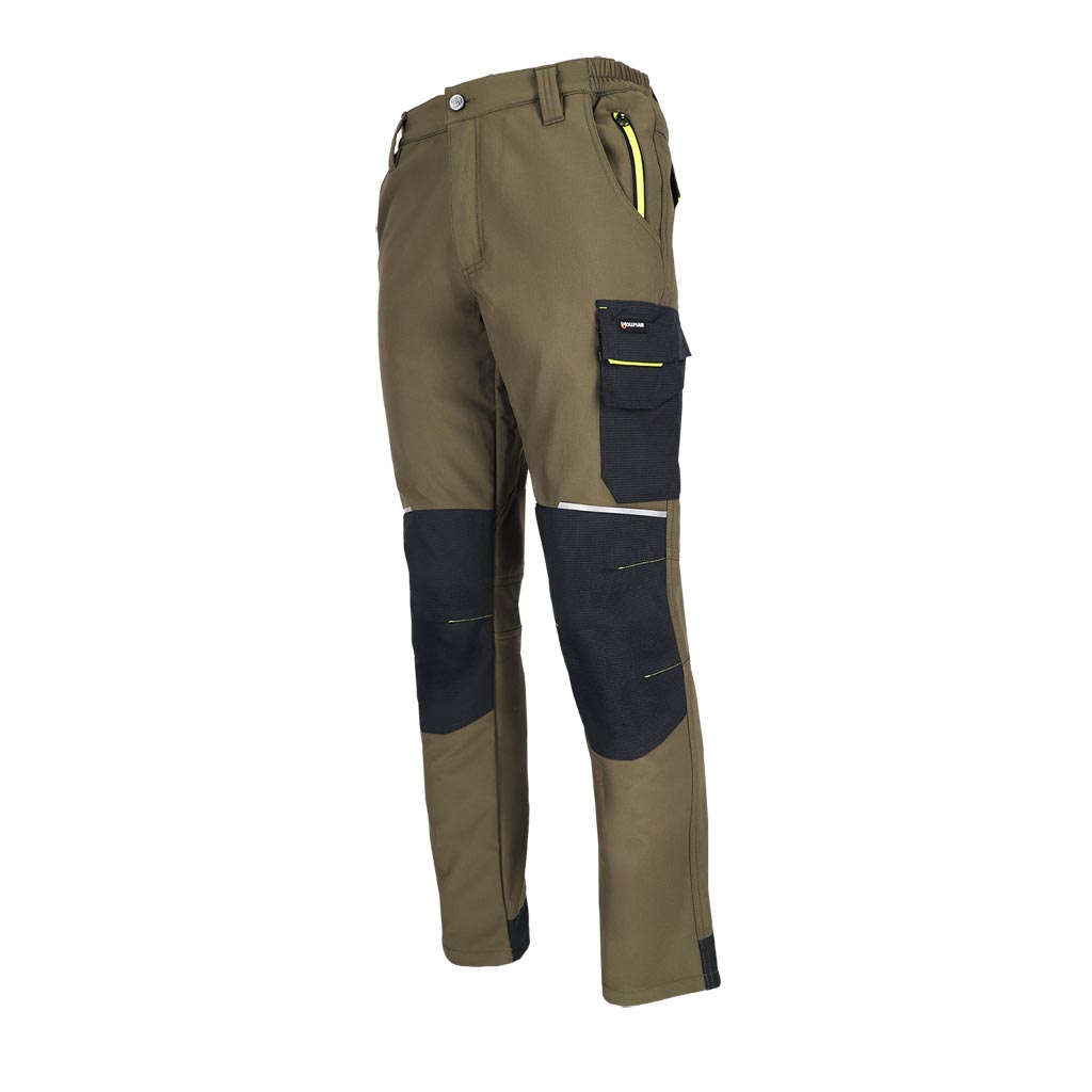 Softshell darbo kelnės GREX, su rip-stop sutvirtinimais