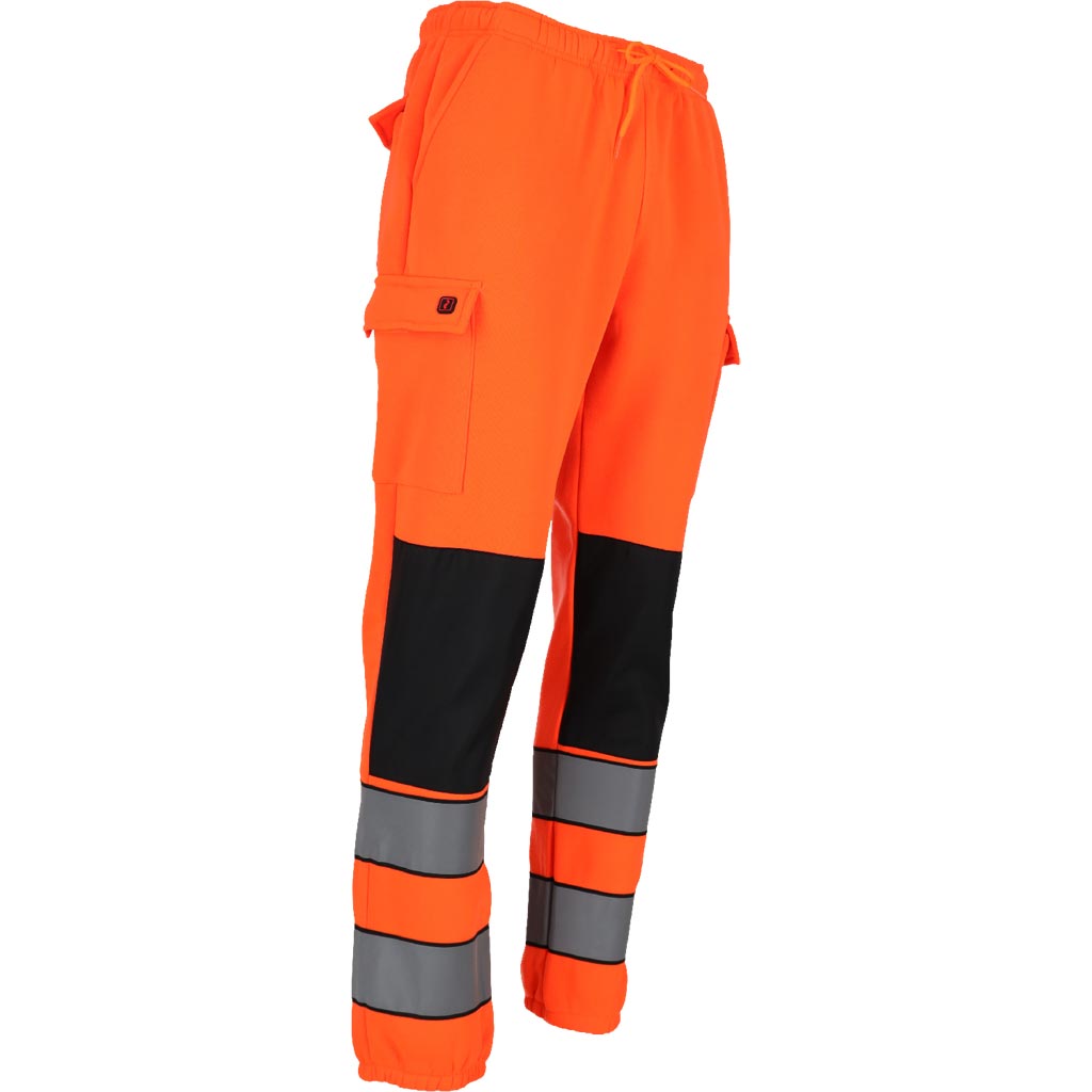 Darbo kelnės su atšvaitais LUMIS, EN ISO 20471 (1 klasė), oranžinės spalvos
