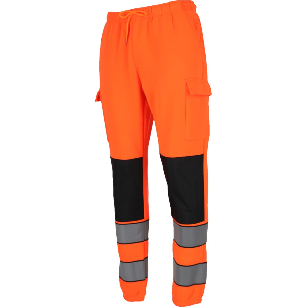 Darbo kelnės su atšvaitais LUMIS, EN ISO 20471 (1 klasė), oranžinės spalvos
