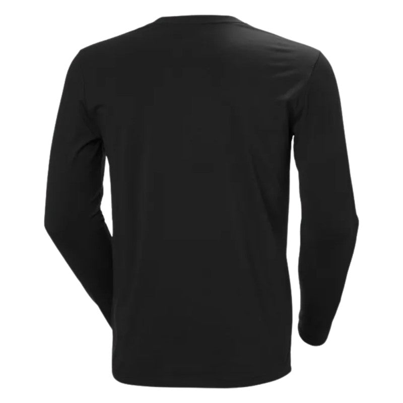 Helly Hansen Workwear marškinėliai ilgomis rankovėmis, juodi