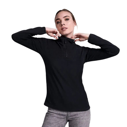 moteriškas kokybiškas flisinis džemperis darbui ir įmonėms su logotipais