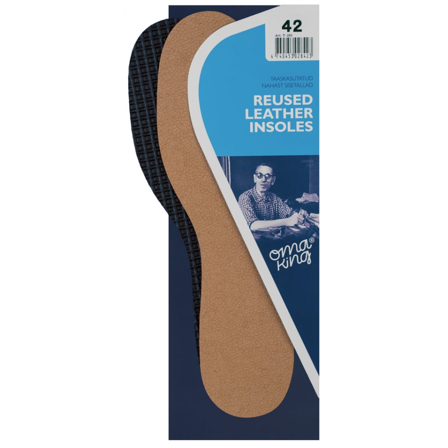 Leather insoles with latex layer Omaking Reused Leather T-280