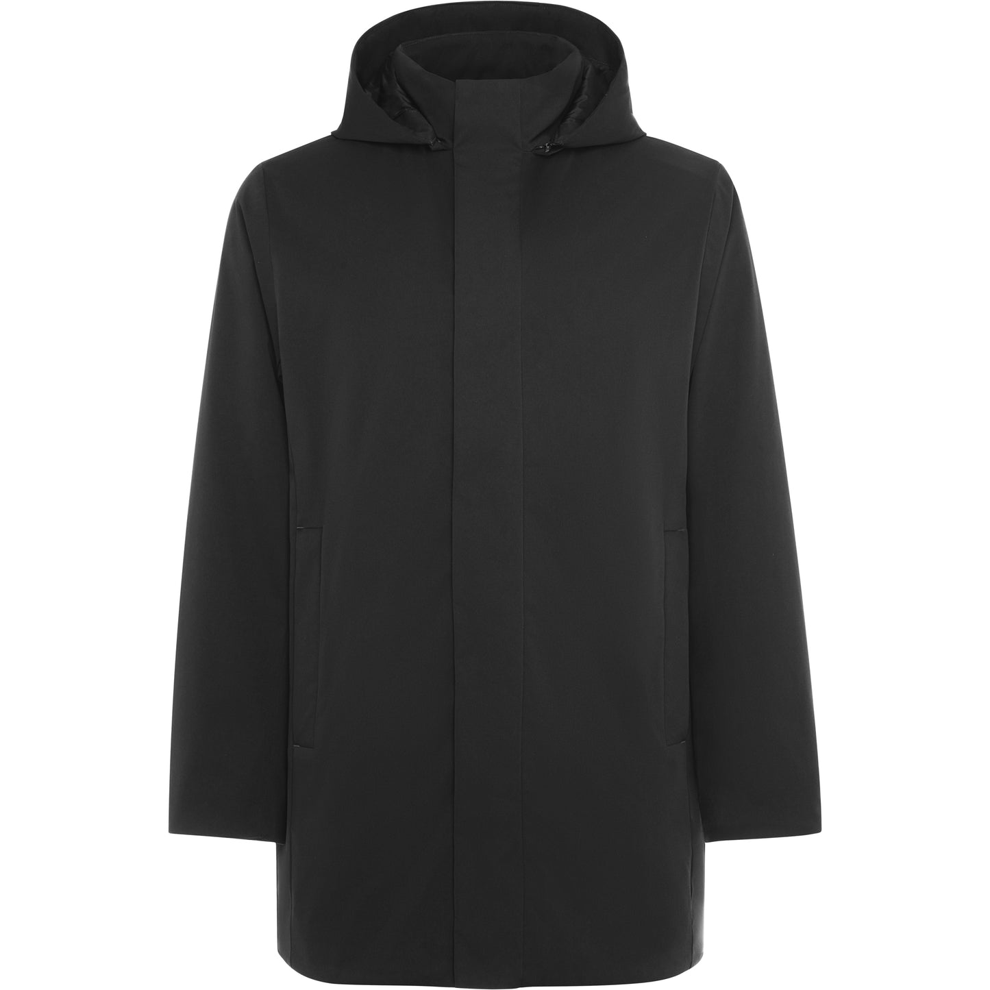 Ilga pašiltinta unisex striukė DOME, juoda