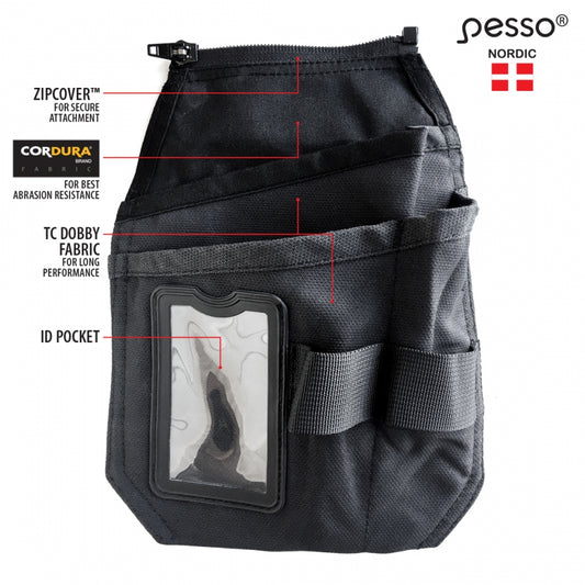 Pakabinama tūrinė kišenė įrankiams Pesso su ID kortelės laikikliu,&nbsp;dešinė| POCKET2R