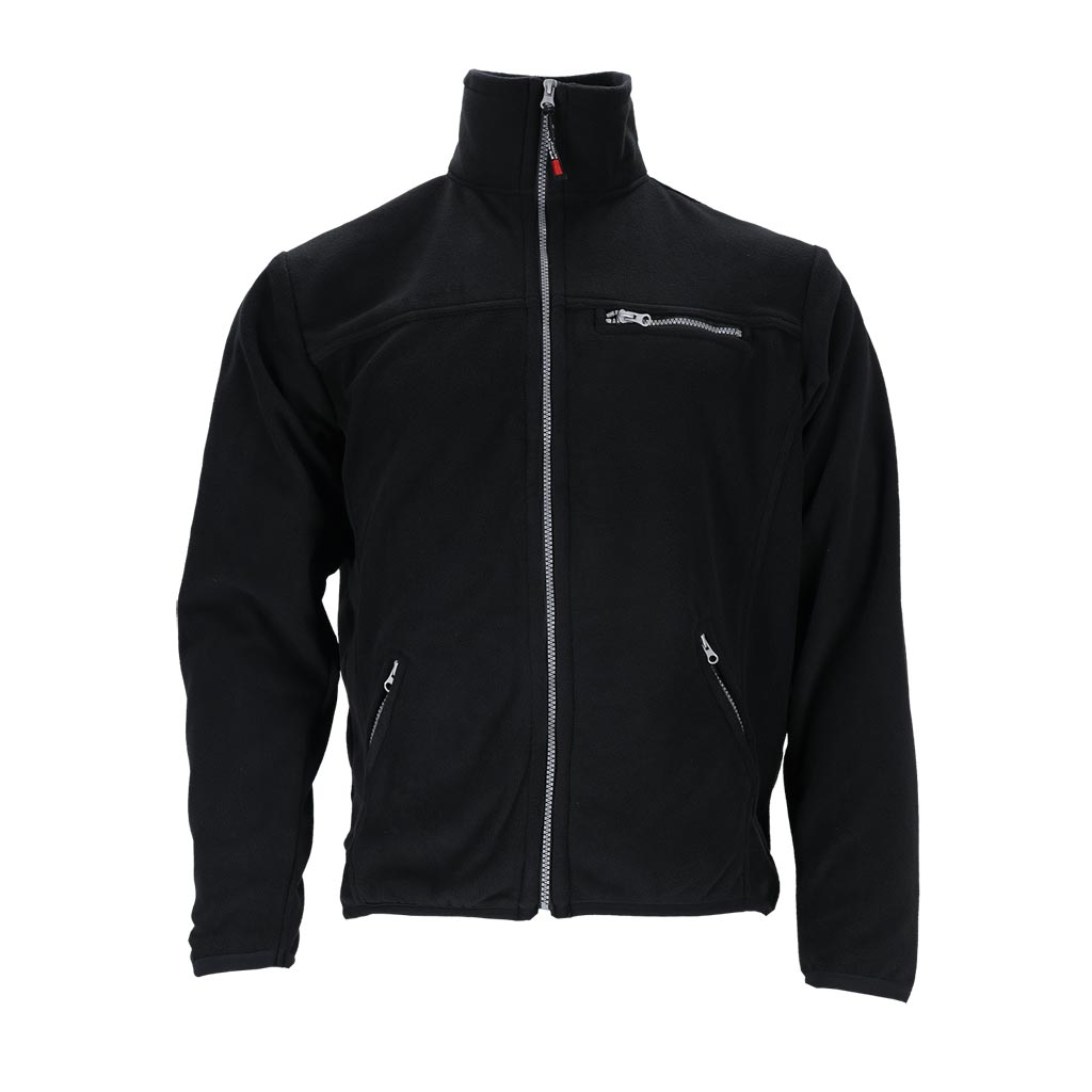 Šiltas ir praktiškas flisinis džemperis POLAR BLACK (dydžiai iki 8XL)