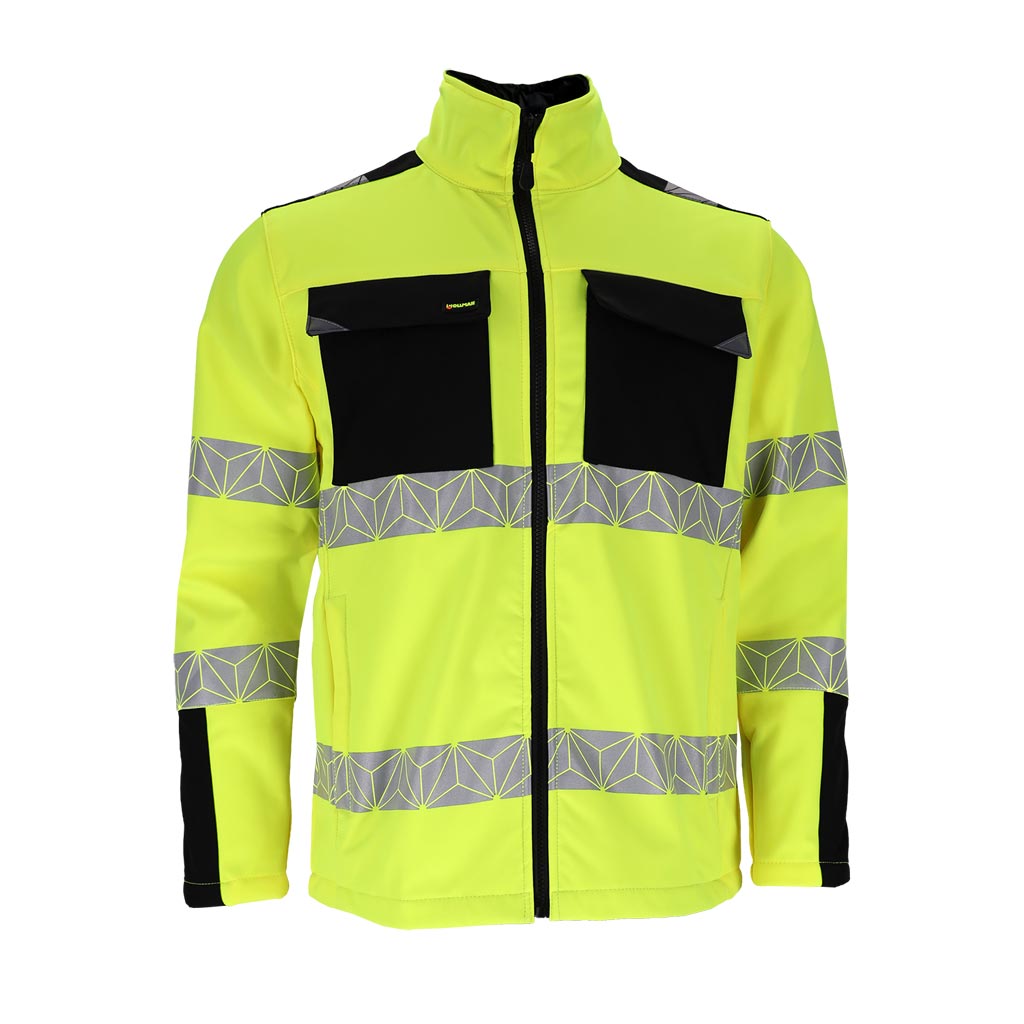 Patogus kokybiškas darbo švarkas PRIZMA, iš tampraus 4-way stretch audinio, oranžinės spalvos