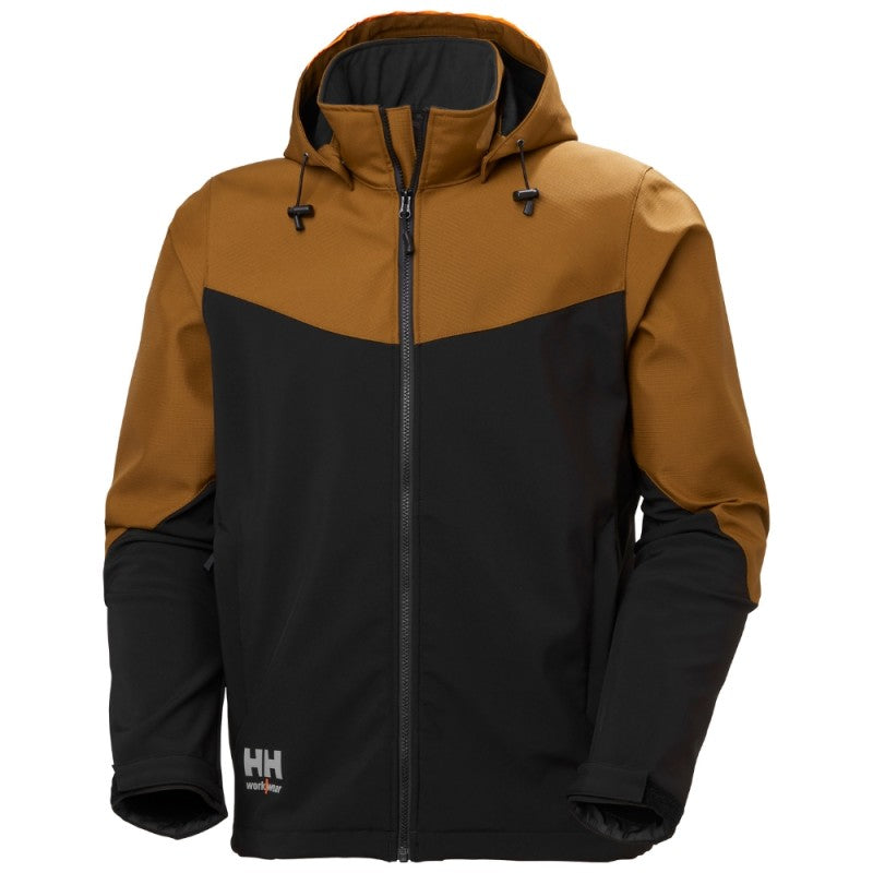 Striukė HELLY HANSEN Oxford Softshell, ruda/juoda
